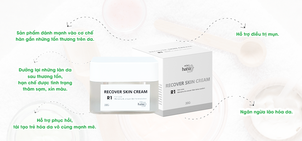 Mô tả Kem Dưỡng Tái Tạo Da RIORI HANA RECOVER SKIN CREAM R1 30g - 3