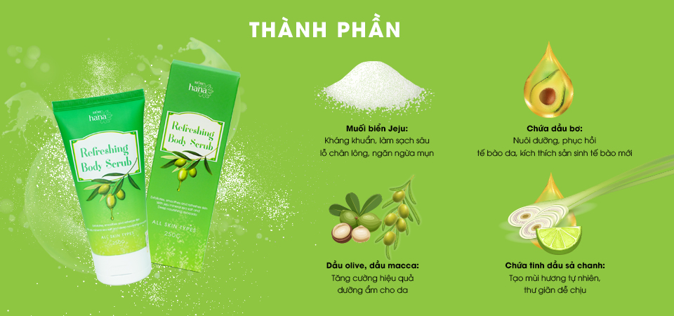 Mô tả Muối Tẩy Tế Bào Chết RIORI HANA REFRESHING BODY SCRUB 250g (Mẫu Mới) - 2