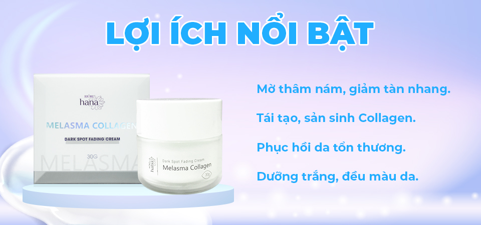 Mô tả Kem Ngừa Nám RIORI HANA MELASMA COLLAGEN CREAM 30g (Mới) - 3