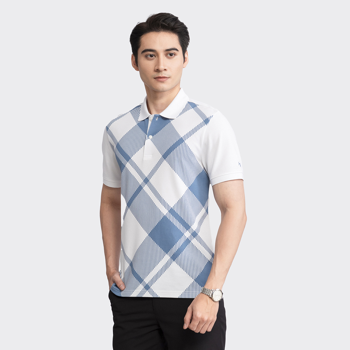Mô tả Áo Polo Nam INSIDEMEN Họa Tiết Kẻ Nam Tính Cao Cấp Ngắn Tay Giặt Không Nhăn Vải Mái Cực Sang Trọng IPS003S3 - 7