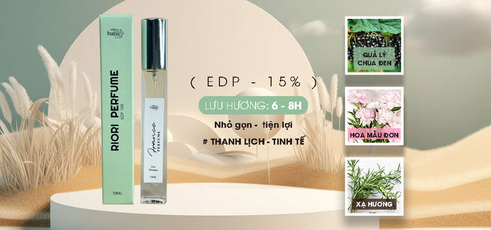 Mô tả Nước Hoa 10ml RIORI HANA Thanh Lịch Tinh Tế Lưu Hương Lâu Từ 8 -12H - 2