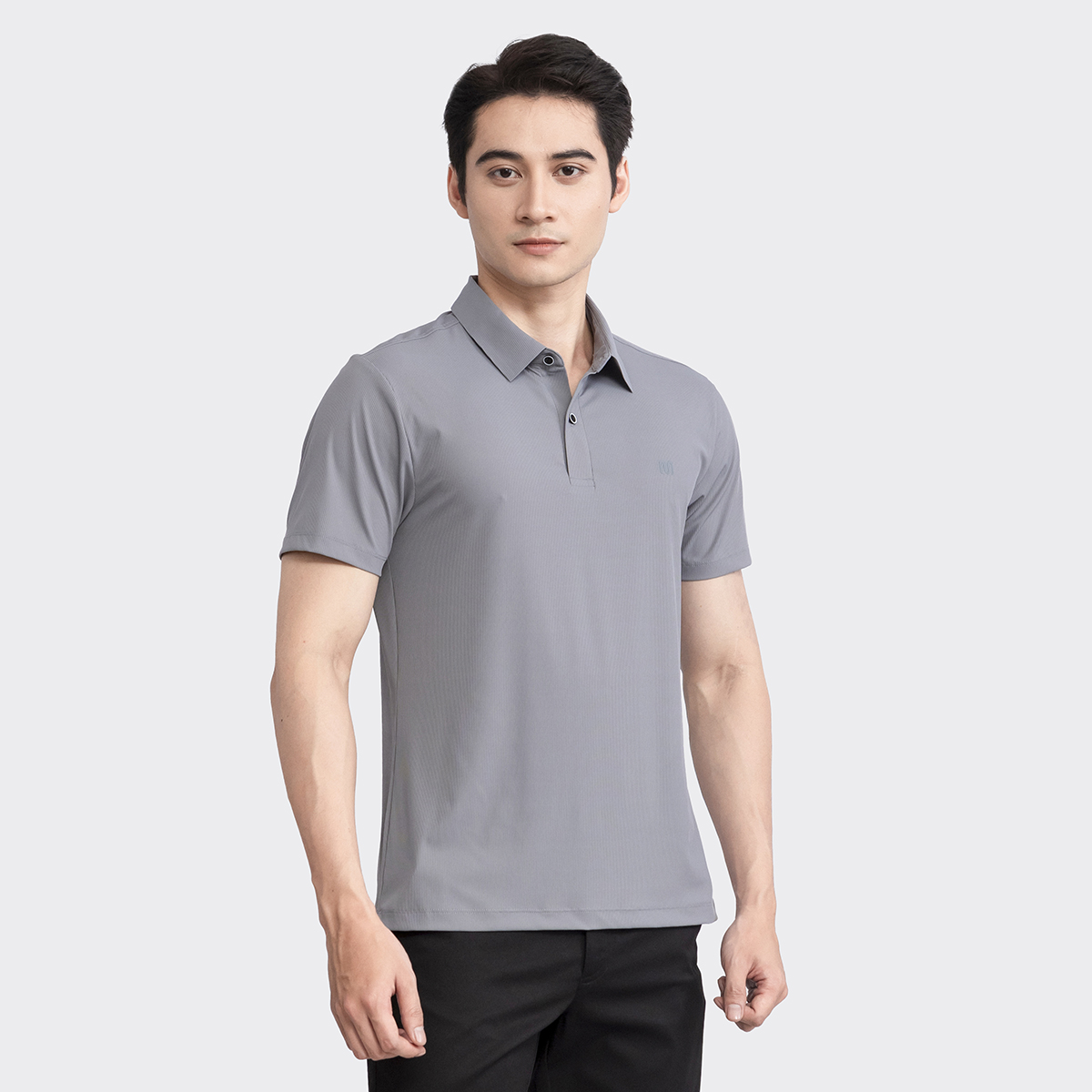 Mô tả Áo polo nam INSIDEMEN trơn công sở dáng regular fit vải cá sấu cotton cao cấp ngắn tay cực sang trọng IPS050S3 - 4