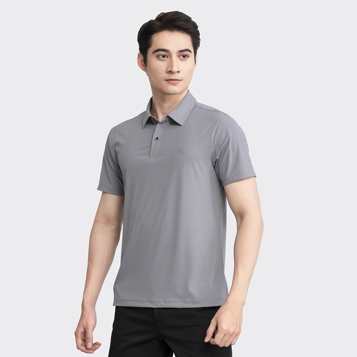 Mô tả Áo polo nam INSIDEMEN trơn công sở dáng regular fit vải cá sấu cotton cao cấp ngắn tay cực sang trọng IPS050S3 - 5