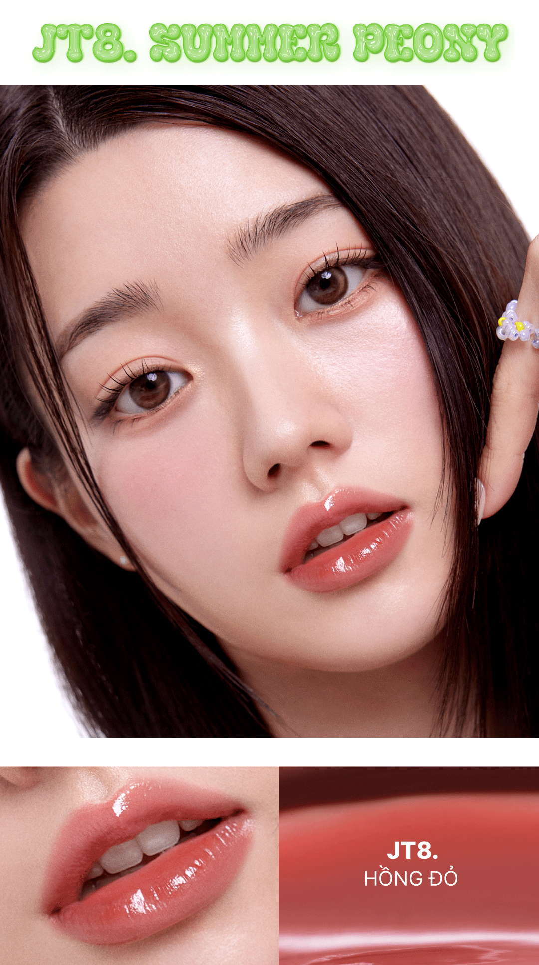 Mô tả [Ver 2] Son Tint Bóng Thuần Chay, Ẩm Mọng, Bền Màu FOIF Juicy Fit Tint 3g - 6