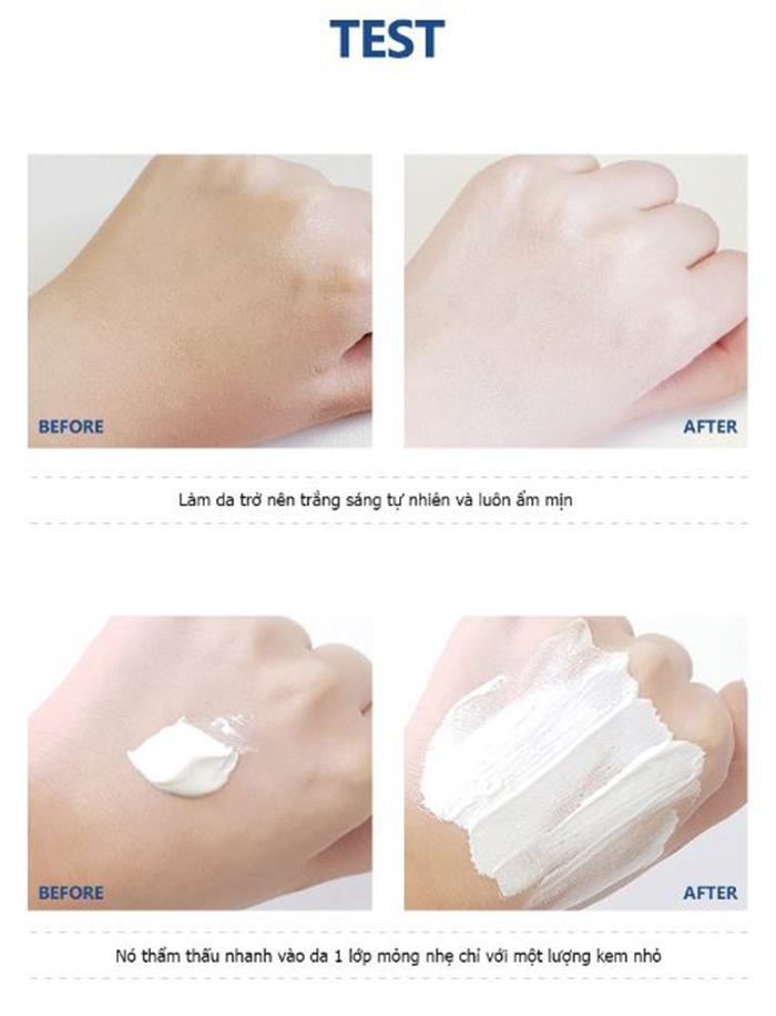 Mô tả Kem Nâng Tone Dưỡng Trắng Làm Đều Màu Da PEKAH Melting Snow Whitening Cream 50ml - 6