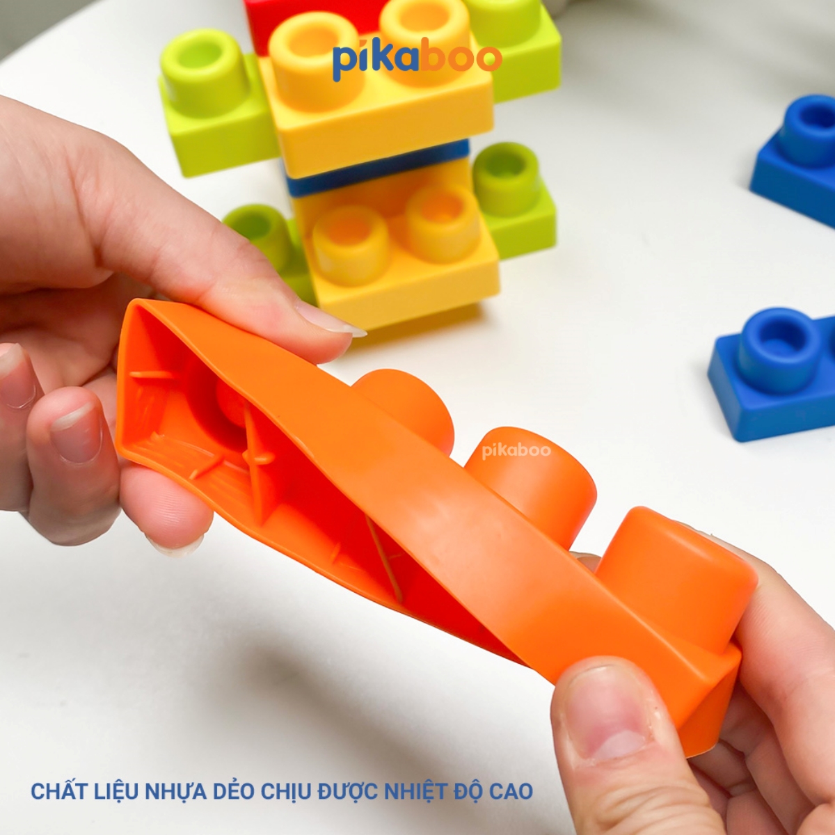Mô tả Đồ chơi xếp hình khối quả trứng Pikaboo, chất liệu nhựa dẻo cao cấp an toàn giúp bé phát triển sớm - 2