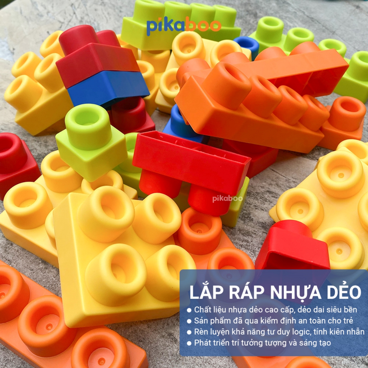 Mô tả Đồ chơi xếp hình khối quả trứng Pikaboo, chất liệu nhựa dẻo cao cấp an toàn giúp bé phát triển sớm - 4