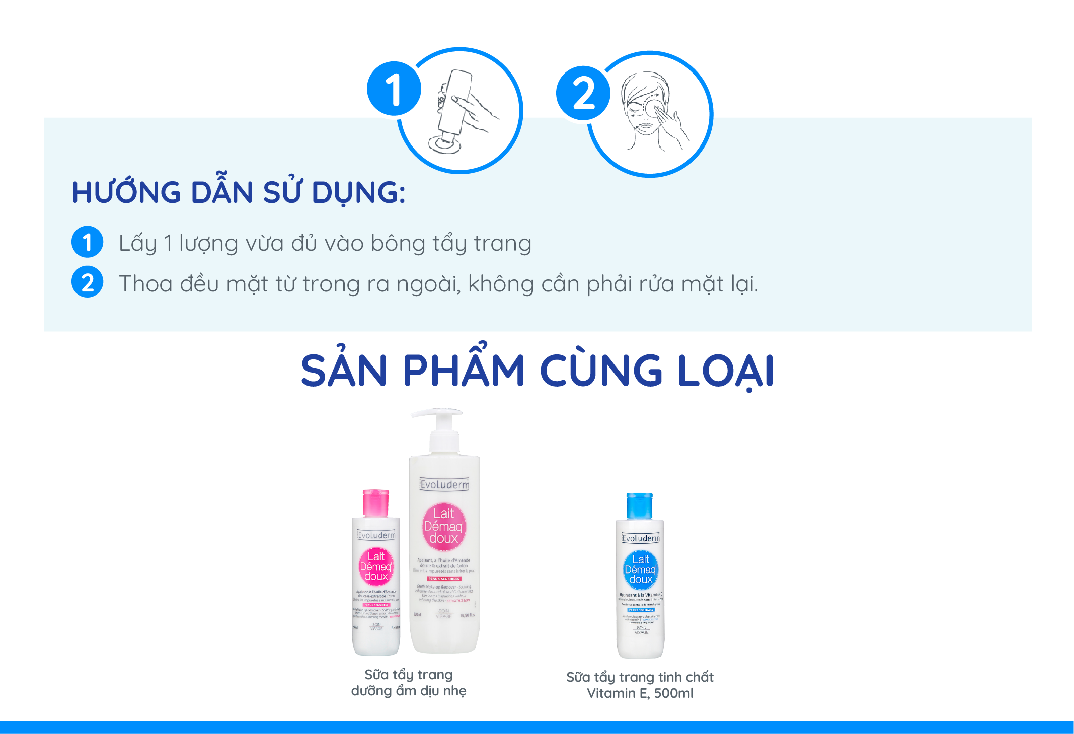 Mô tả Sữa tẩy trang rửa mặt Evoluderm bổ sung Vitamin E giúp dưỡng ẩm và làm tươi trẻ làn da 250ml - 4