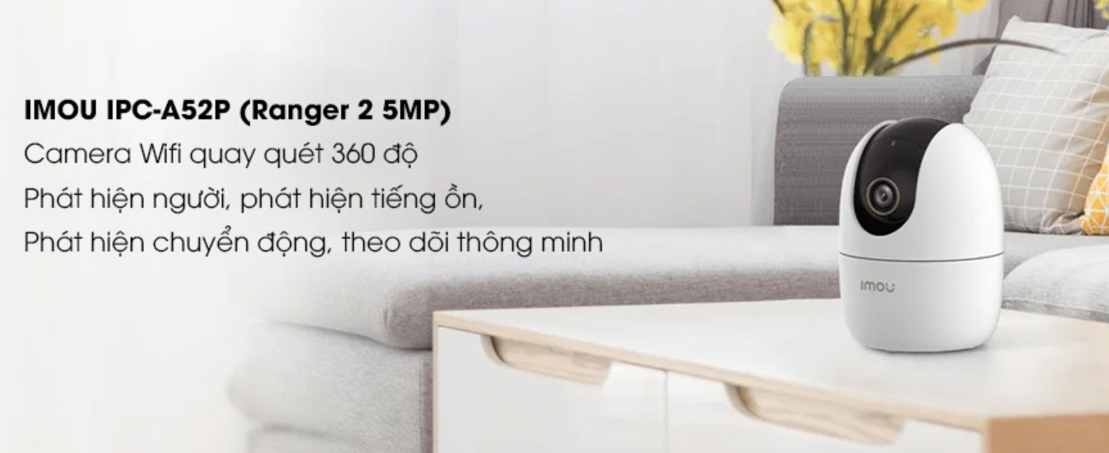 Camera Trong Nhà Không Dây IP Wifi IMOU A32P 3MP / A52P 5MP Siêu Nét ...