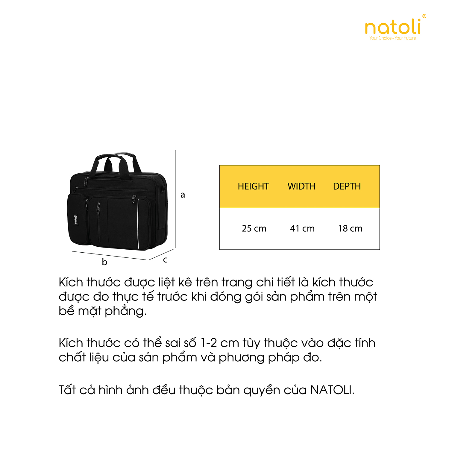 Kích thước NATOLI B17