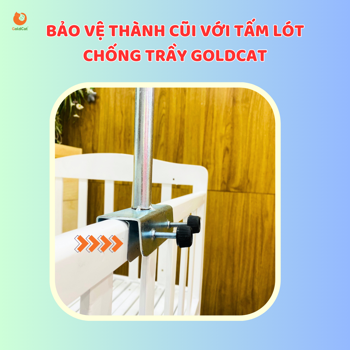 Mô tả Màn Cũi Cho Bé GOLDCAT Và Cây Treo, Mắt Lưới Thoáng Khí Chống Muỗi Và Trùng,Khung Treo Tăng Chỉnh Độ Cao Thông Minh - 2