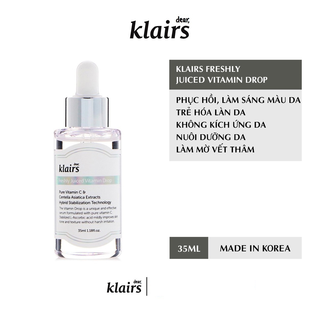 Loại da phù hợp sử dụng Serum Klairs