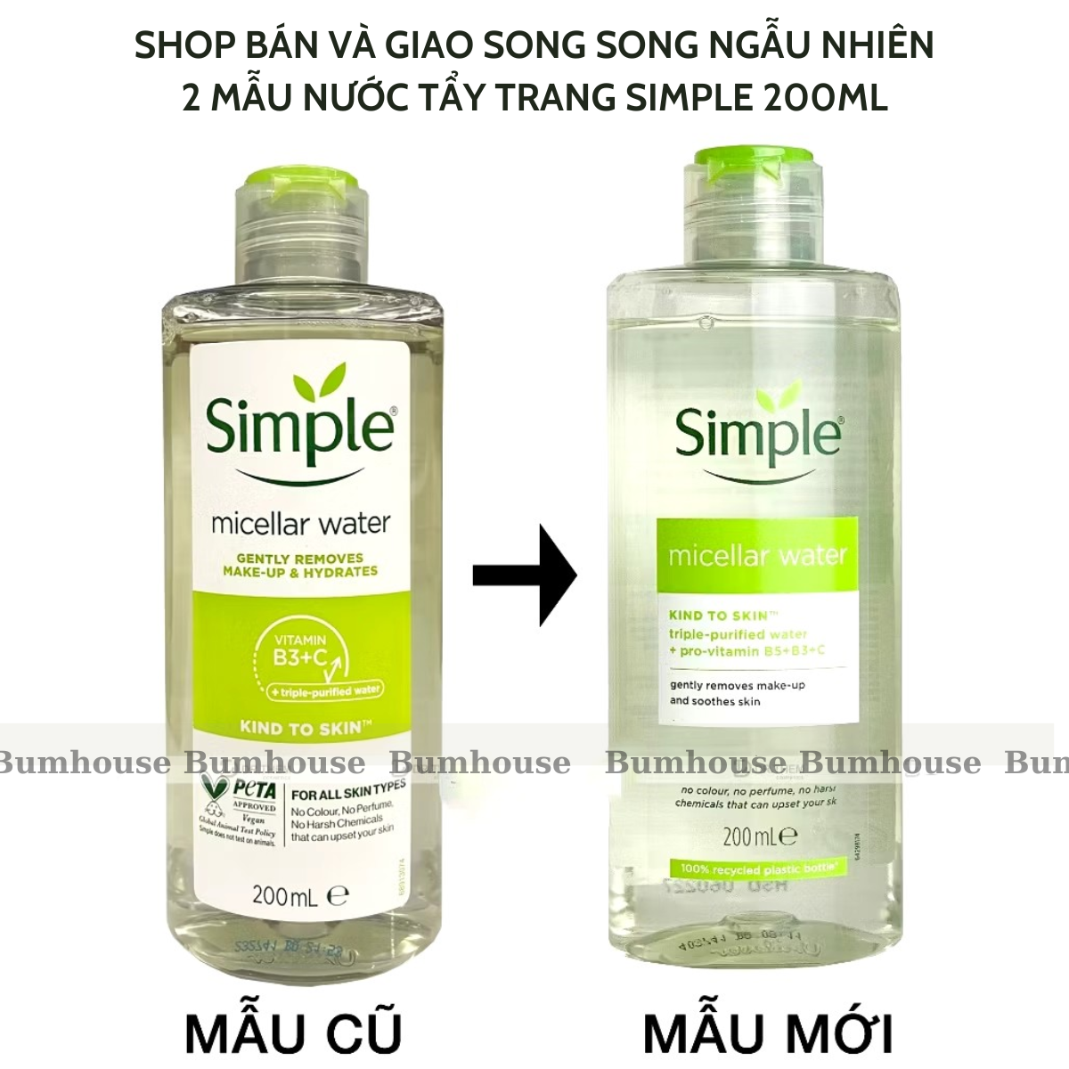 Mô tả Sữa Rửa Mặt, Toner, Nước Tẩy Trang Dịu Nhẹ Simple Kind To Skin - 1