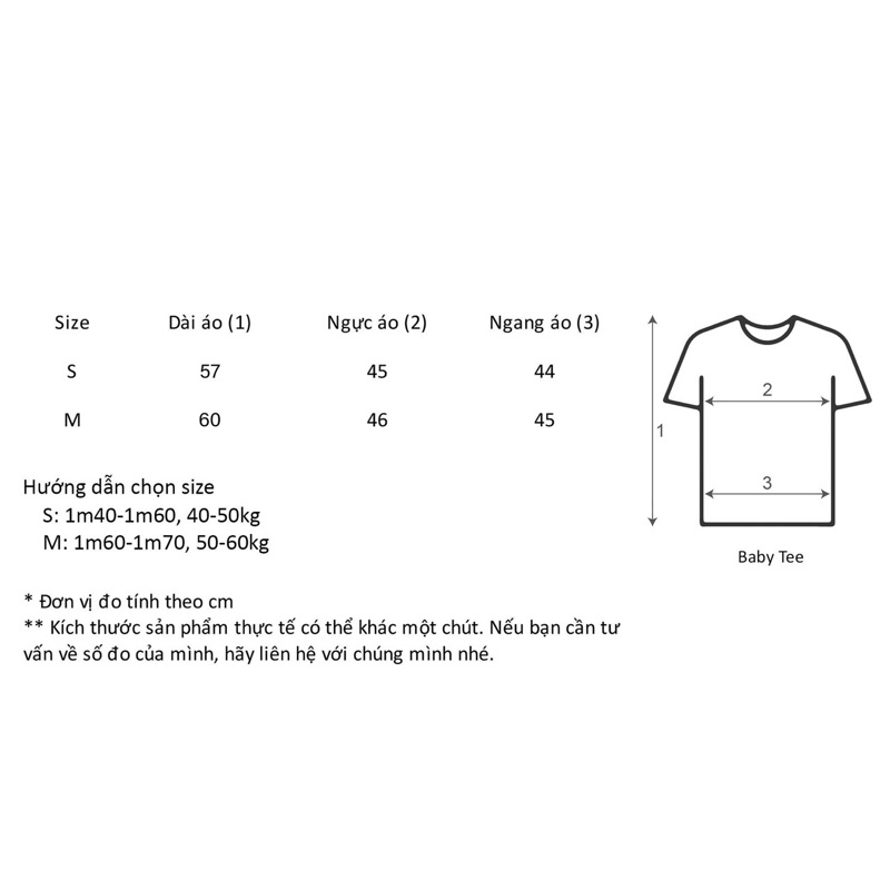 Mô tả Áo thun Baby Tee Babytee cotton cao cấp idée - 1