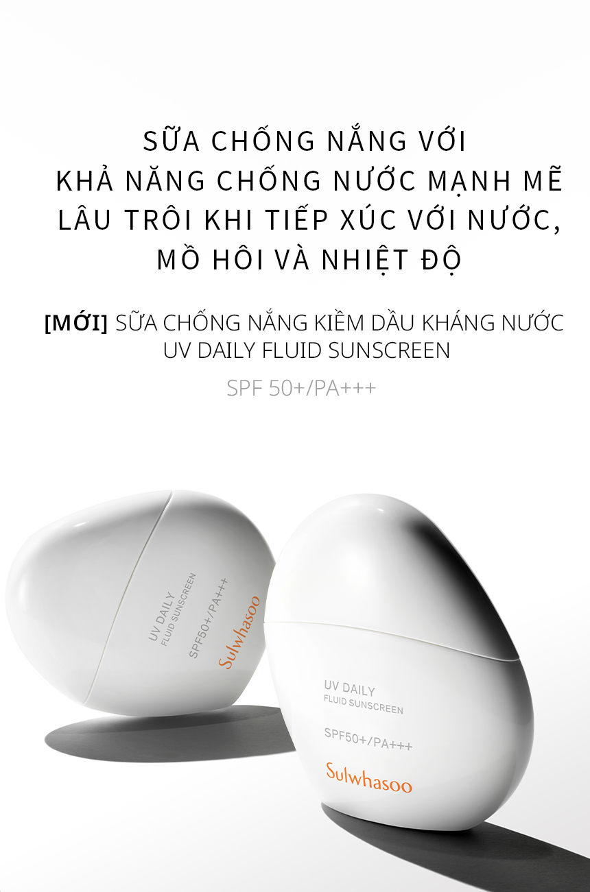 Mô tả Sữa Chống Nắng Kiềm Dầu Kháng Nước Sulwhasoo UV Daily Fluid Sunscreen 50ML - 1