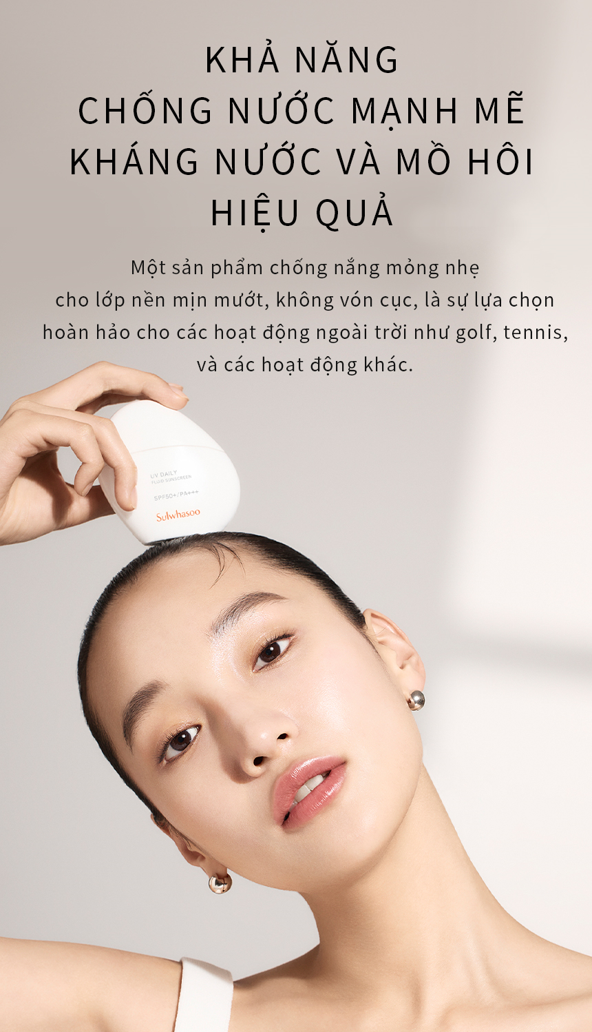 Mô tả Sữa Chống Nắng Kiềm Dầu Kháng Nước Sulwhasoo UV Daily Fluid Sunscreen 50ML - 4