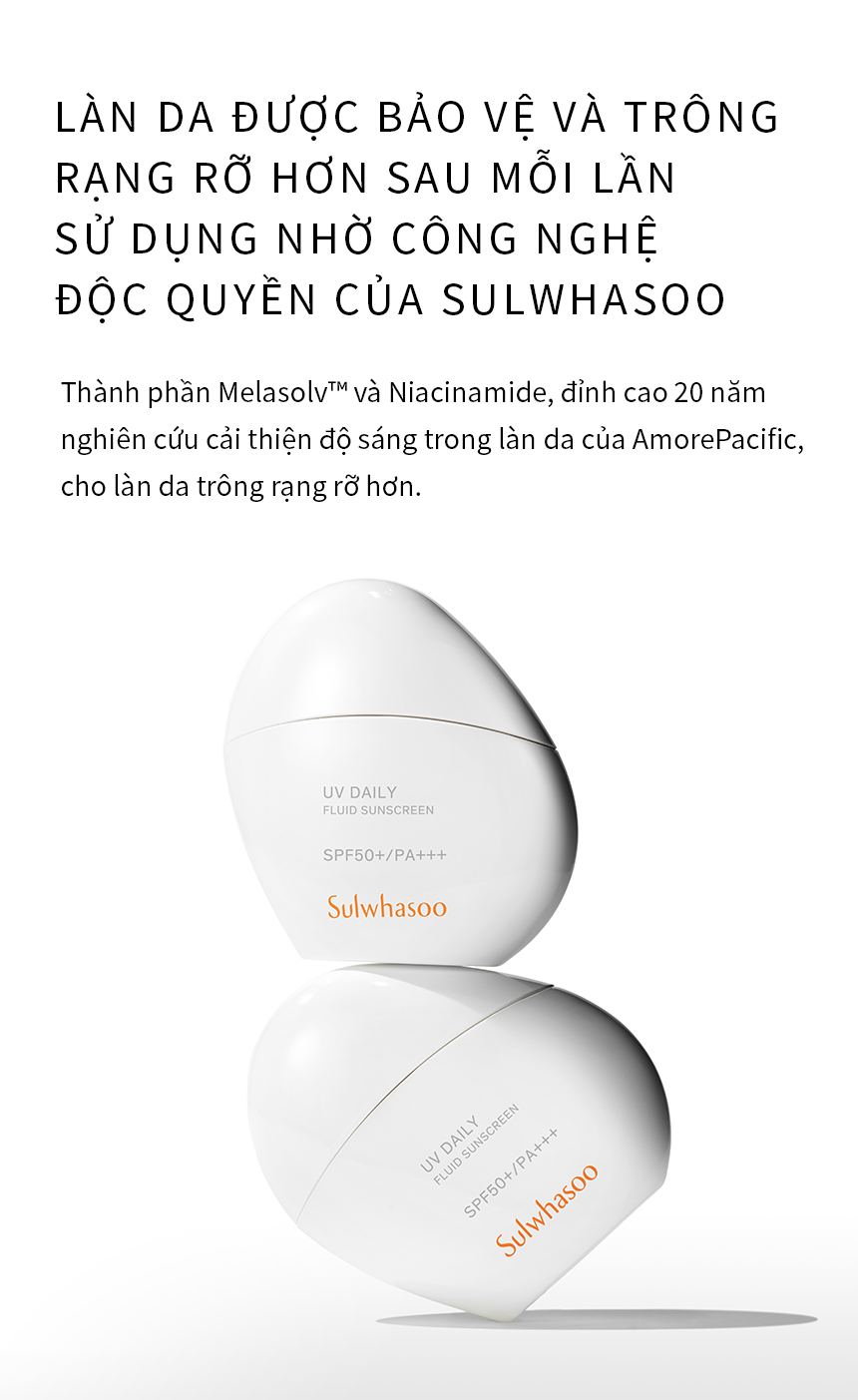 Mô tả Sữa Chống Nắng Kiềm Dầu Kháng Nước Sulwhasoo UV Daily Fluid Sunscreen 50ML - 6