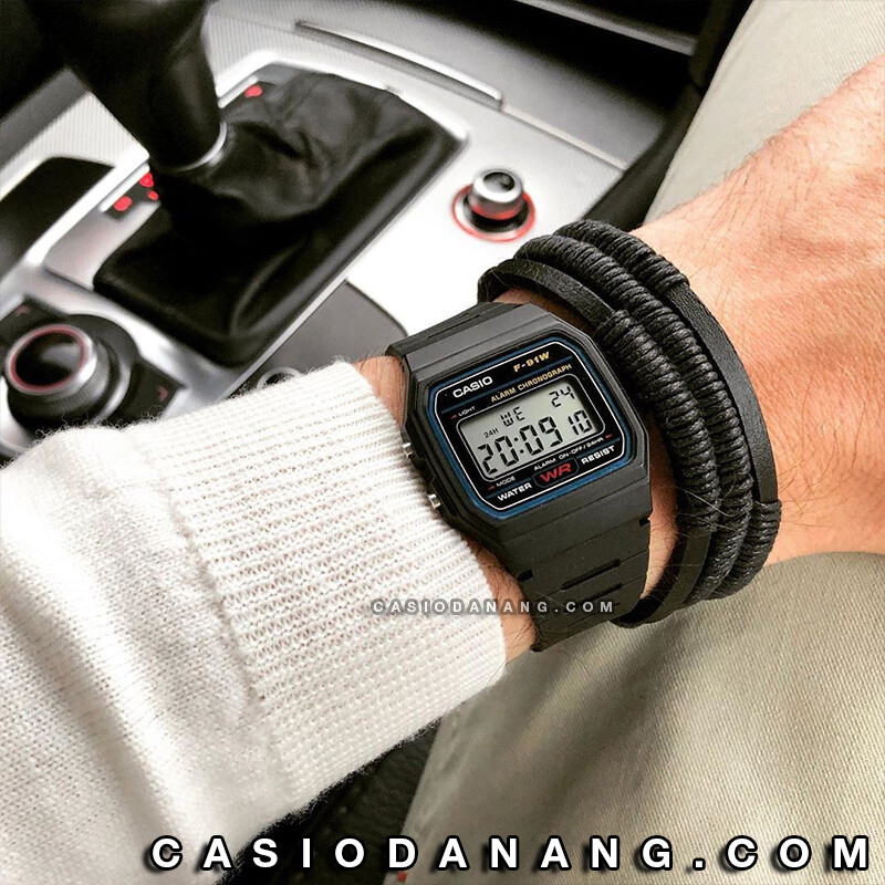 Mô tả Đồng hồ nam dây nhựa Casio chính hãng F-91W-1HDG (35mm) - 1