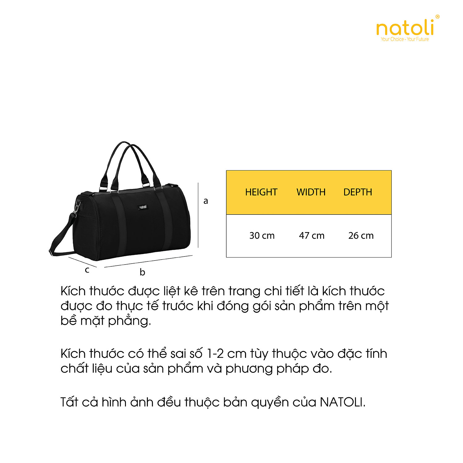 Mô tả Túi xách du lịch gấp gọn có bánh xe Thương hiệu Natoli Túi trống du lịch cỡ lớn, to đa năng BST Utility Bag T18 - 6
