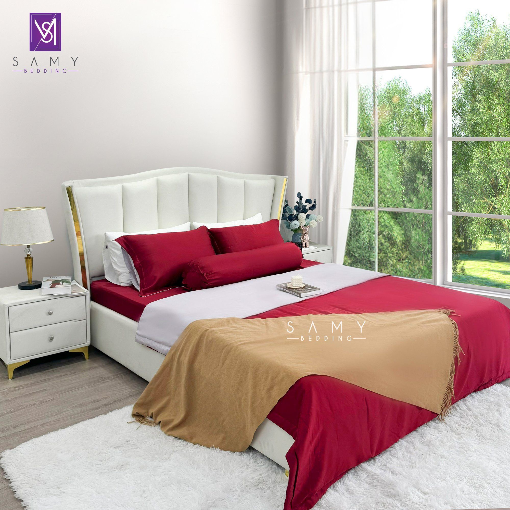 Mô tả Bộ Chăn Ga Gối Lụa Tencel Coolsilk SAMY BEDDING Đa Dạng Màu Sắc - 3