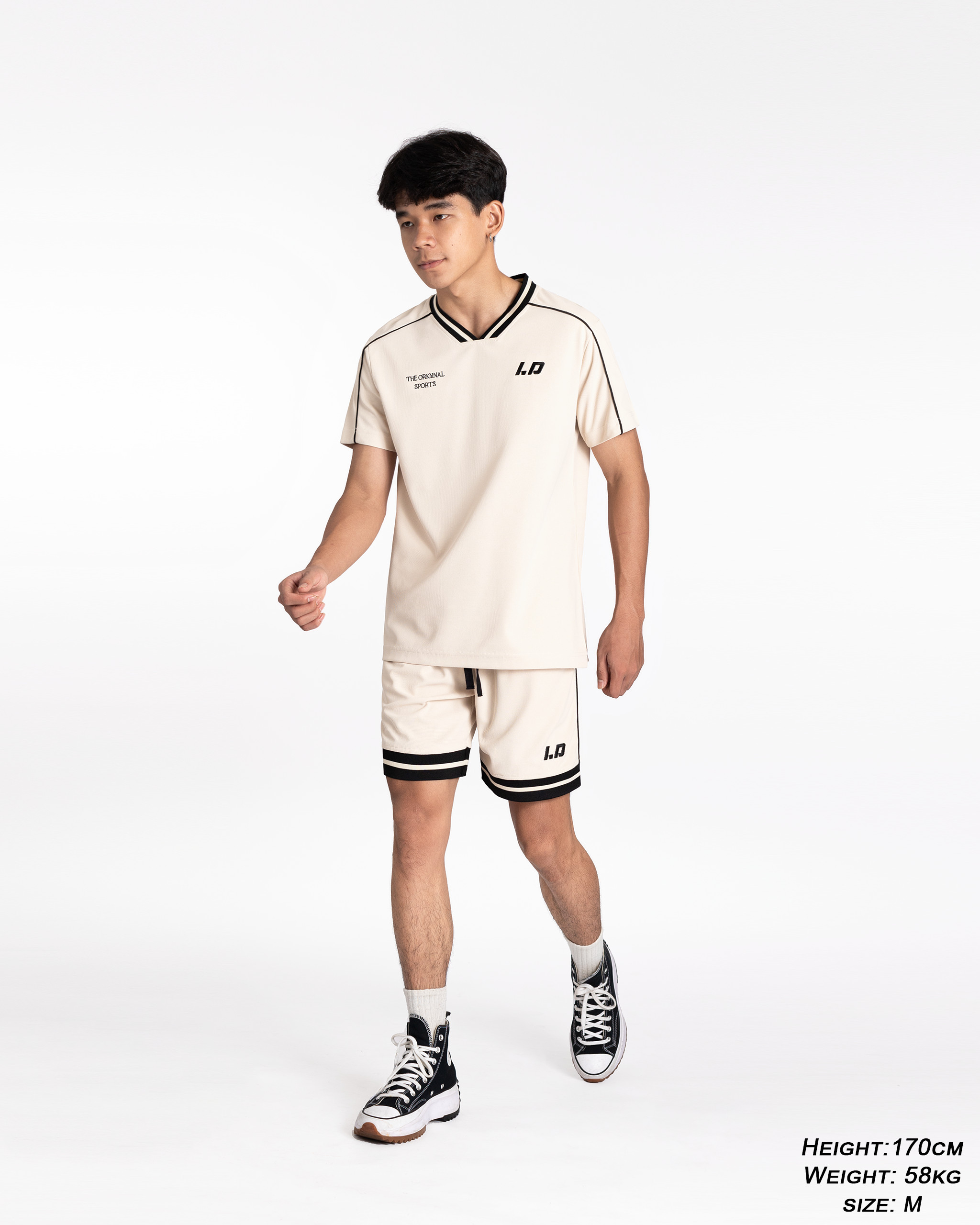 Mô tả Set bộ thể thao LADOS-7138 áo cổ tim 9177 quần phối bo 4137 vải tổ ong nhí phong cách trẻ trung năng động - 6