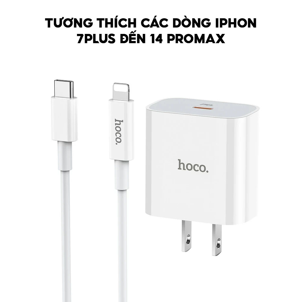 Mô tả Bộ Sạc Nhanh PD 20W Chính Hãng HOCO Cho IP 7-8-X-Xr-Xs-Xsm-11-12-13-14-15-Pro-Plus-Promax - Không Nóng Máy, Không Đơ - 4