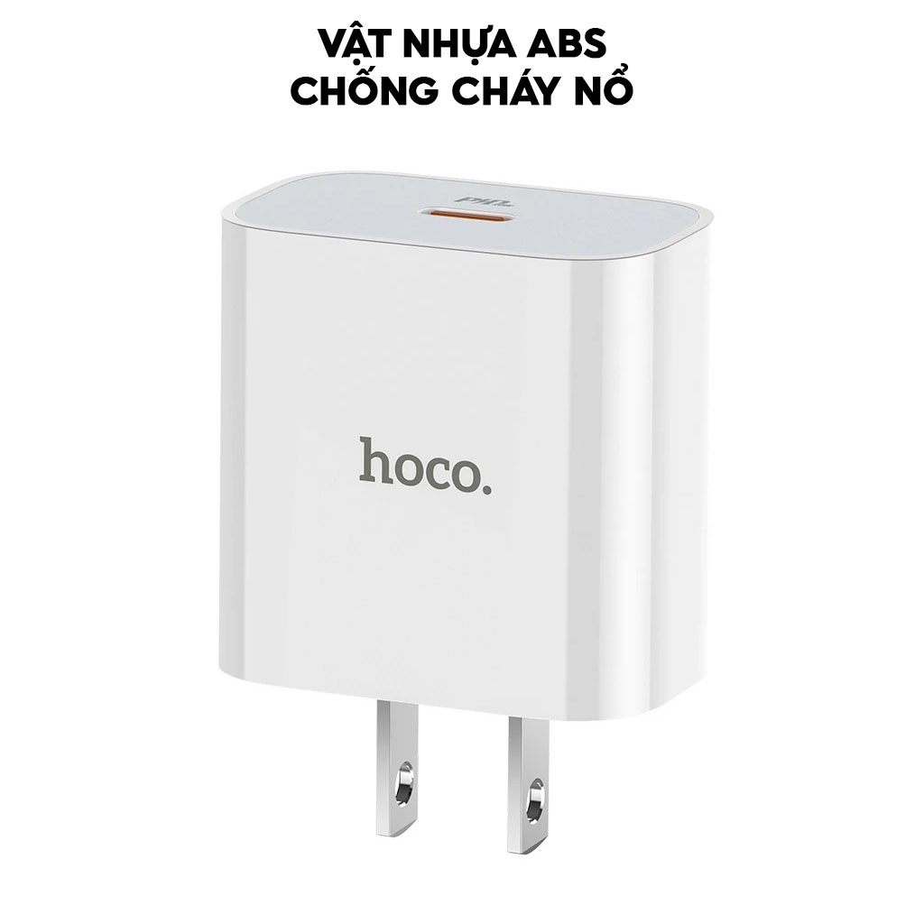 Mô tả Bộ Sạc Nhanh PD 20W Chính Hãng HOCO Cho IP 7-8-X-Xr-Xs-Xsm-11-12-13-14-15-Pro-Plus-Promax - Không Nóng Máy, Không Đơ - 5