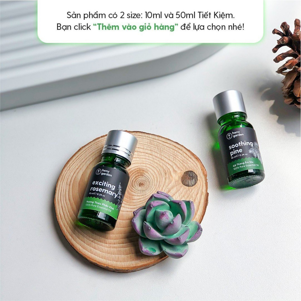 Mô tả Tinh Dầu Hoa Anh Đào Organic Nguyên Chất Đậm Đặc Xông Thơm Phòng, Làm Nến Thơm Thiên Nhiên, Giúp Dễ Ngủ Heny Garden 10mL - 6