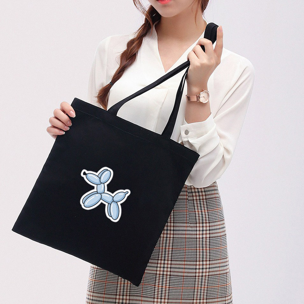 Mô tả Túi Vải Tote Ginko Có Dây Kéo Khóa Phong Cách ulzzang Hàn Quốc In Hình Puppy Baloon B20 - 3