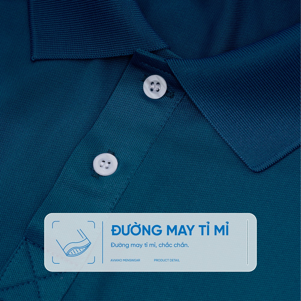 Mô tả Áo Polo Nam AVIANO Trơn Nhiều Màu Basic Thanh Lịch,Chất Liệu Poly Cao Cấp Thoáng Khí Thấm Hút Mồ Hôi - 5