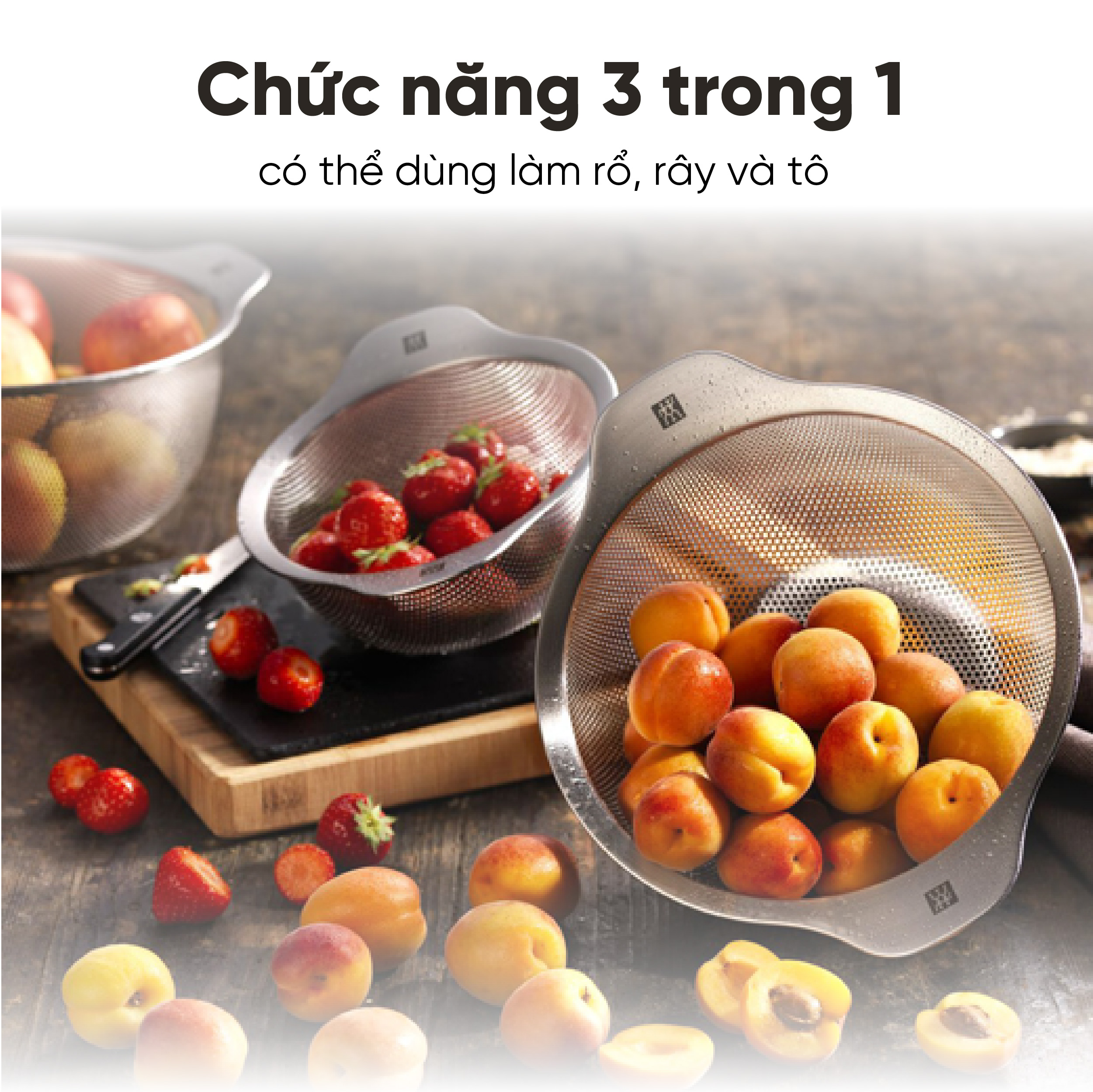 Rổ Inox đa năng có quai Zwilling Tableware 16cm/20cm/24cm | Shopee Việt Nam