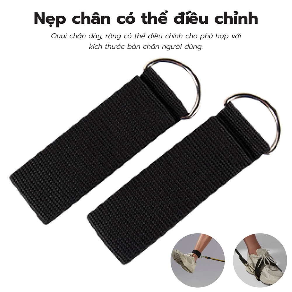 Mô tả BG- Dây Ngũ Sắc Tập Gym 6017, Dây Đàn Hồi Kháng Lực Tập Full Body, Dụng Cụ Tập Thể Hình Tại Nhà - 5