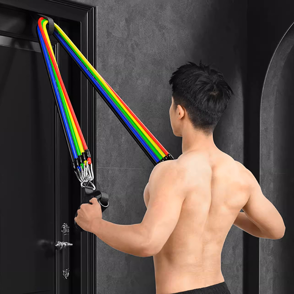 Mô tả BG- Dây Ngũ Sắc Tập Gym 6017, Dây Đàn Hồi Kháng Lực Tập Full Body, Dụng Cụ Tập Thể Hình Tại Nhà - 7