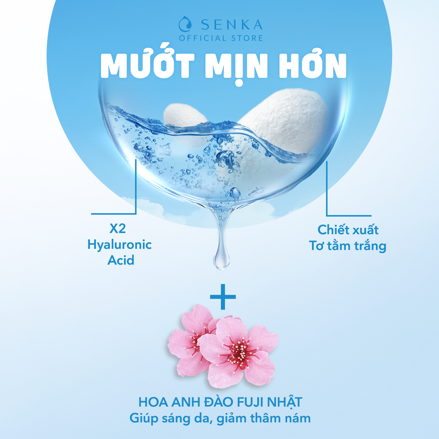 Mô tả Nước tẩy trang Micellar Dưỡng Sáng Cấp ẩm Senka All Clear Water Bright 230ml/chai - 3