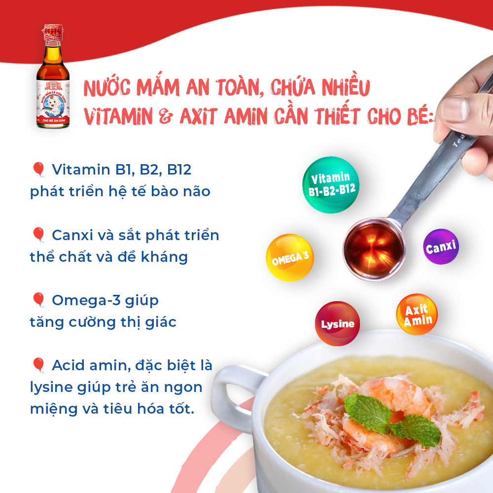 Mô tả Nước mắm Cá Cơm Than Làng Chài Xưa cho bé ăn dặm từ 6 Tháng Tuổi an toàn, nhiều cá ít muối vitamin 60ml/chai - 2
