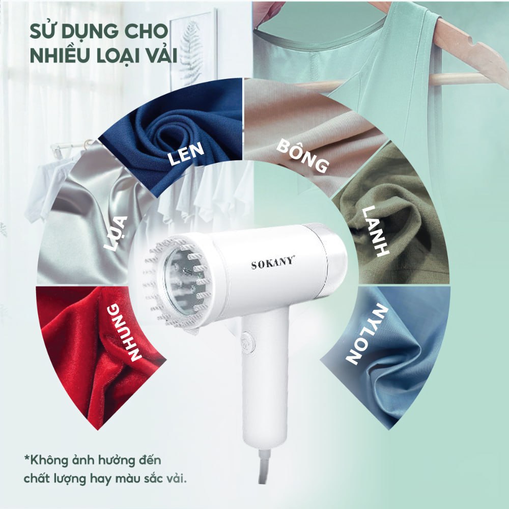 Mô tả Bàn là hơi nước cầm tay SOKANY ủi nhanh phẳng mọi chất vải, cực tiện lợi [BẢO HÀNH 12 THÁNG - ĐỔI TRẢ TRONG 15 NGÀY] - 11