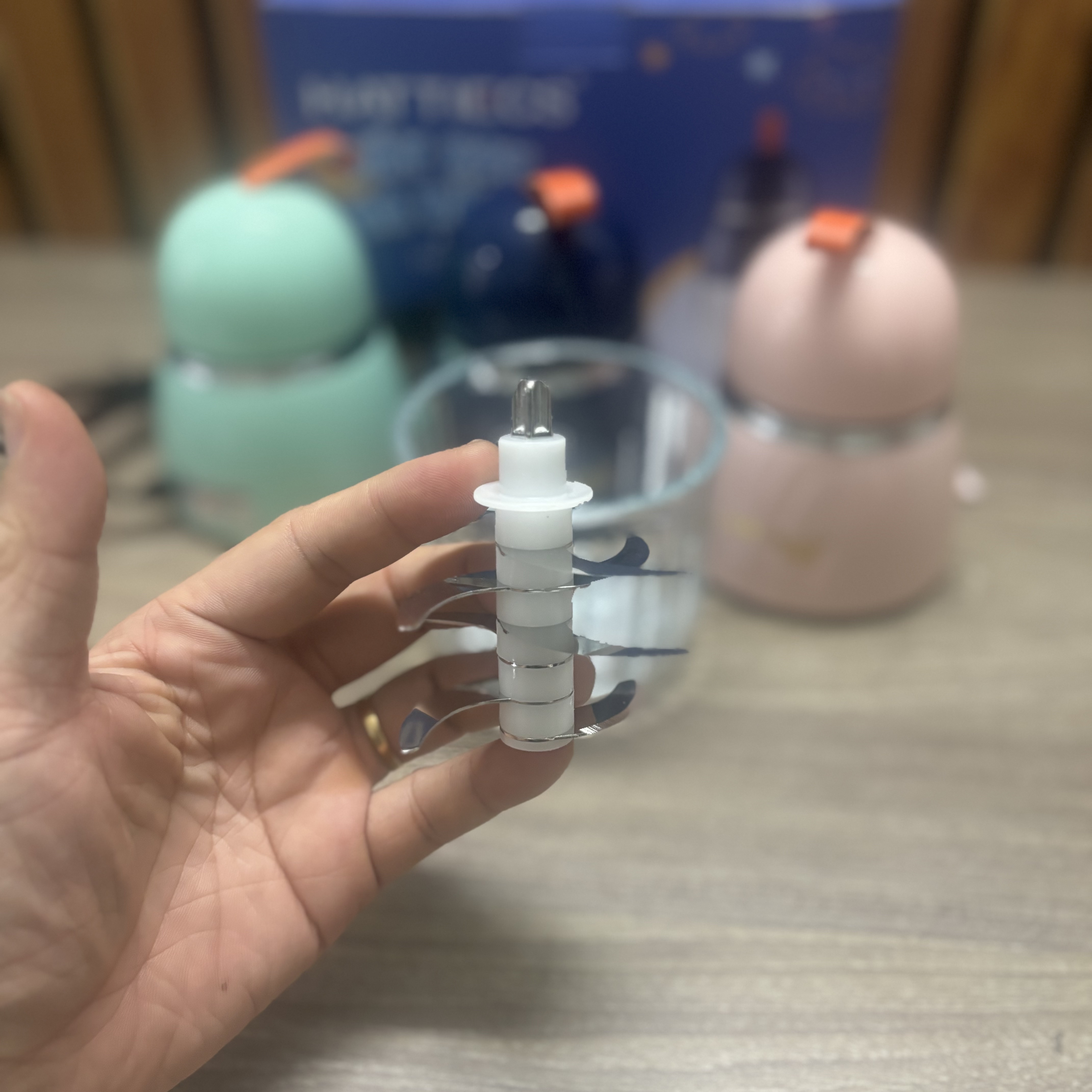 Mô tả Phụ kiện máy xay Hattiecs ăn dặm 8 lưỡi cối thủy tinh thay thế, lưỡi dao thay thế, thân máy thay thế - 3