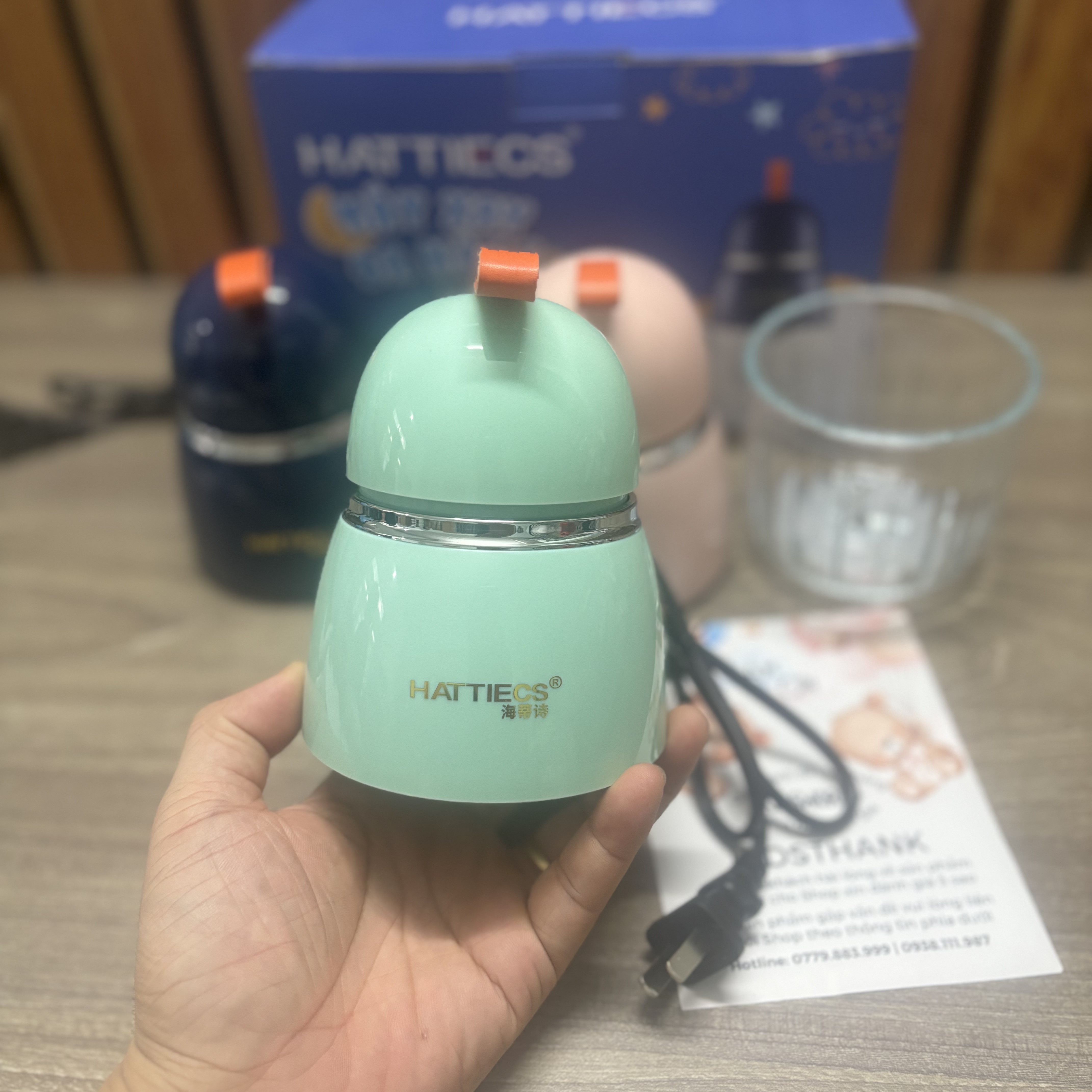 Mô tả Phụ kiện máy xay Hattiecs ăn dặm 8 lưỡi cối thủy tinh thay thế, lưỡi dao thay thế, thân máy thay thế - 5