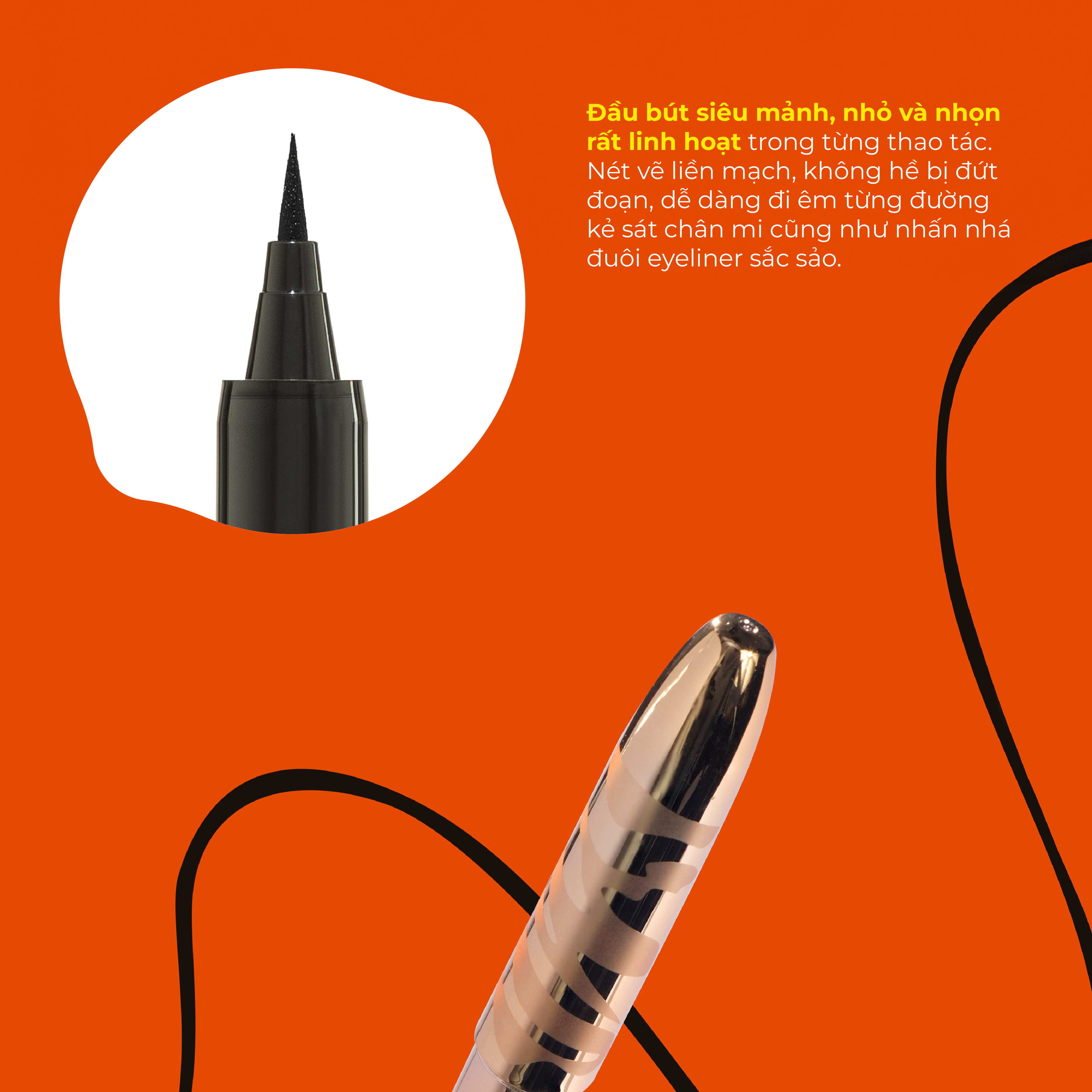 Mô tả Bút kẻ mắt siêu mảnh Lemonade SuperTiger Micro Eyeliner 1g - 3