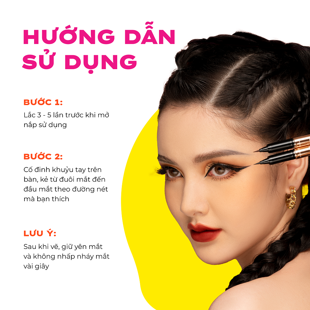 Mô tả Bút kẻ mắt siêu mảnh Lemonade SuperTiger Micro Eyeliner 1g - 7