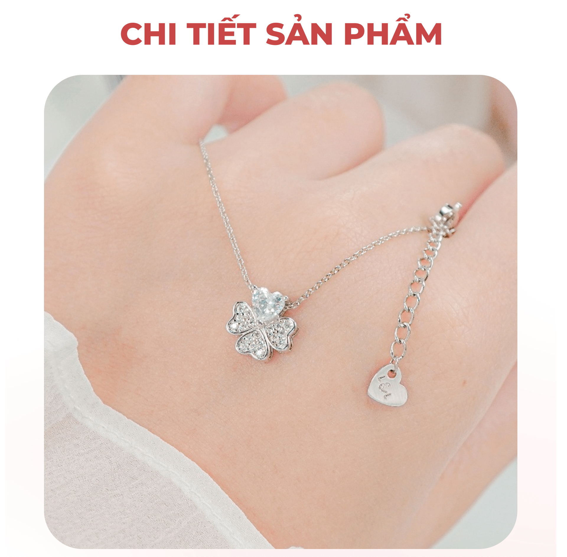 Mô tả Dây chuyền nữ CDE Graceful Leaf Pendant Silver Necklace CDE6386SV - Dây chuyền nữ cao cấp - 3