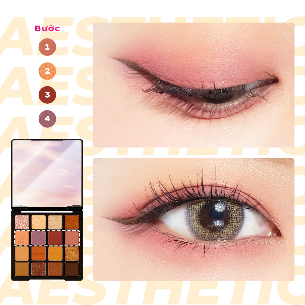 Mô tả Bảng phấn mắt Lemonade Aesthetic Eyeshadow Palette 20.8g - 11