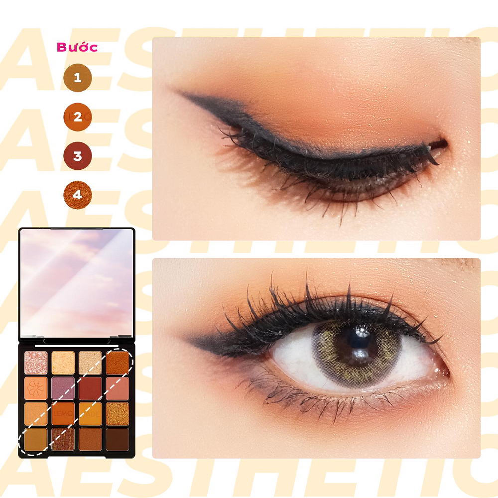 Mô tả Bảng phấn mắt Lemonade Aesthetic Eyeshadow Palette 20.8g - 12