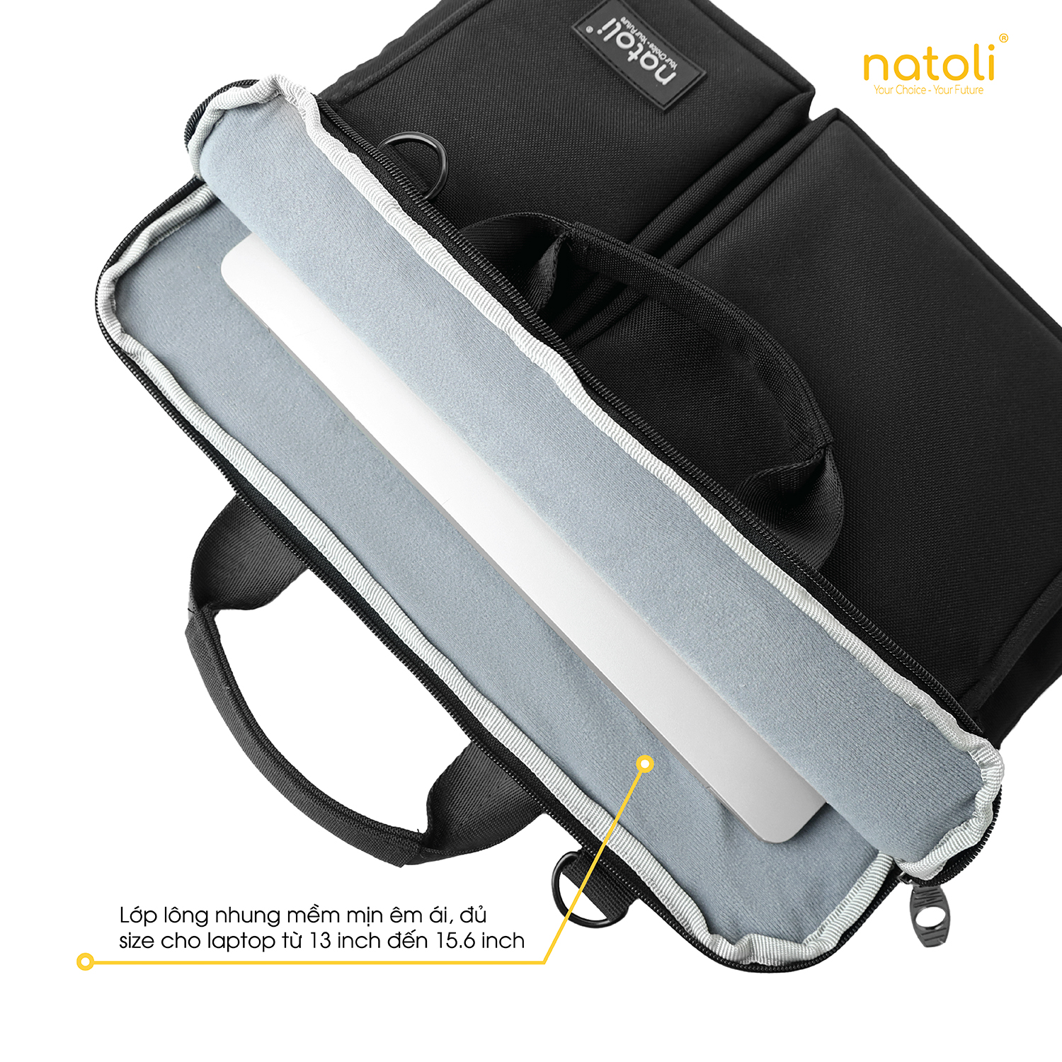 Mô tả Túi chống sốc laptop Thương hiệu Natoli chống va đập kháng nước tốt BST Omnisack Bag T11 - 4