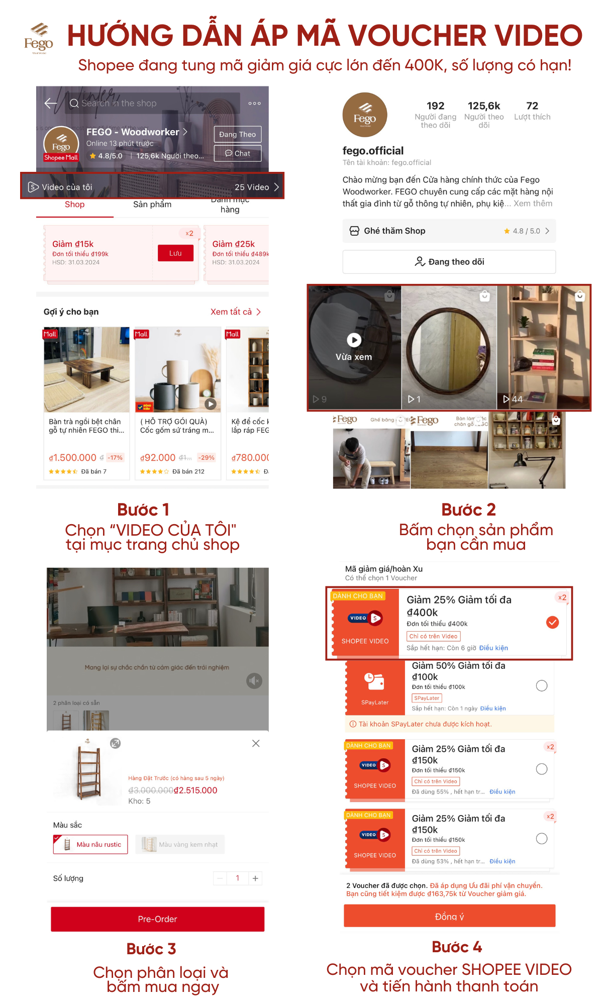 Kệ sách gỗ thông 5 tầng FEGO Harmon Ver 2.0