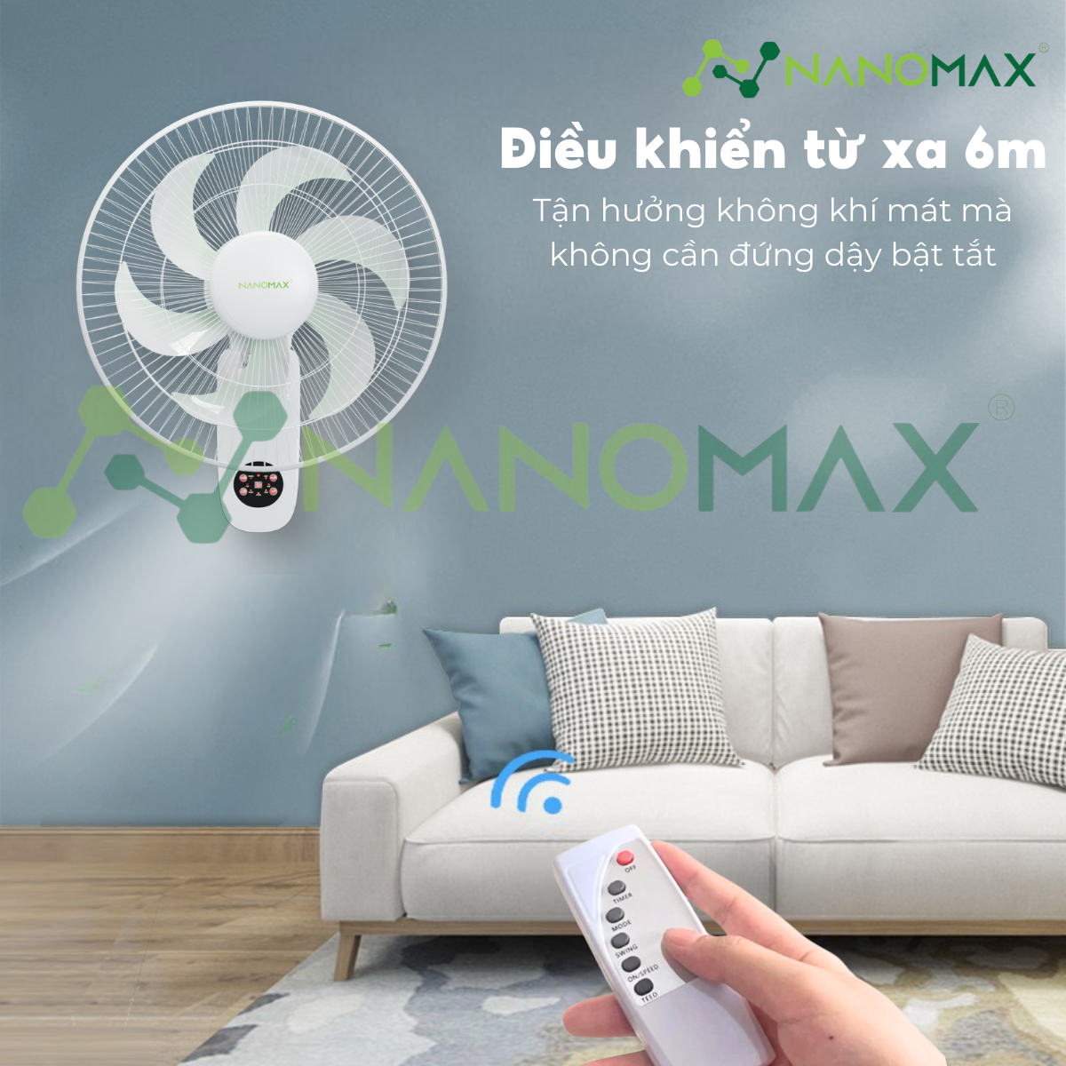 Quạt Treo Tường NANOMAX QN-06