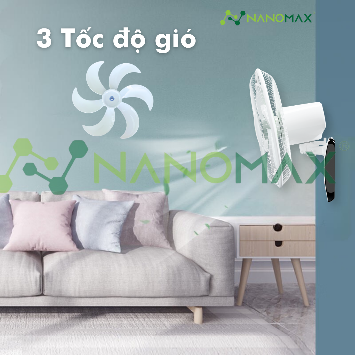 Quạt NANOMAX QN-06 - Treo tường