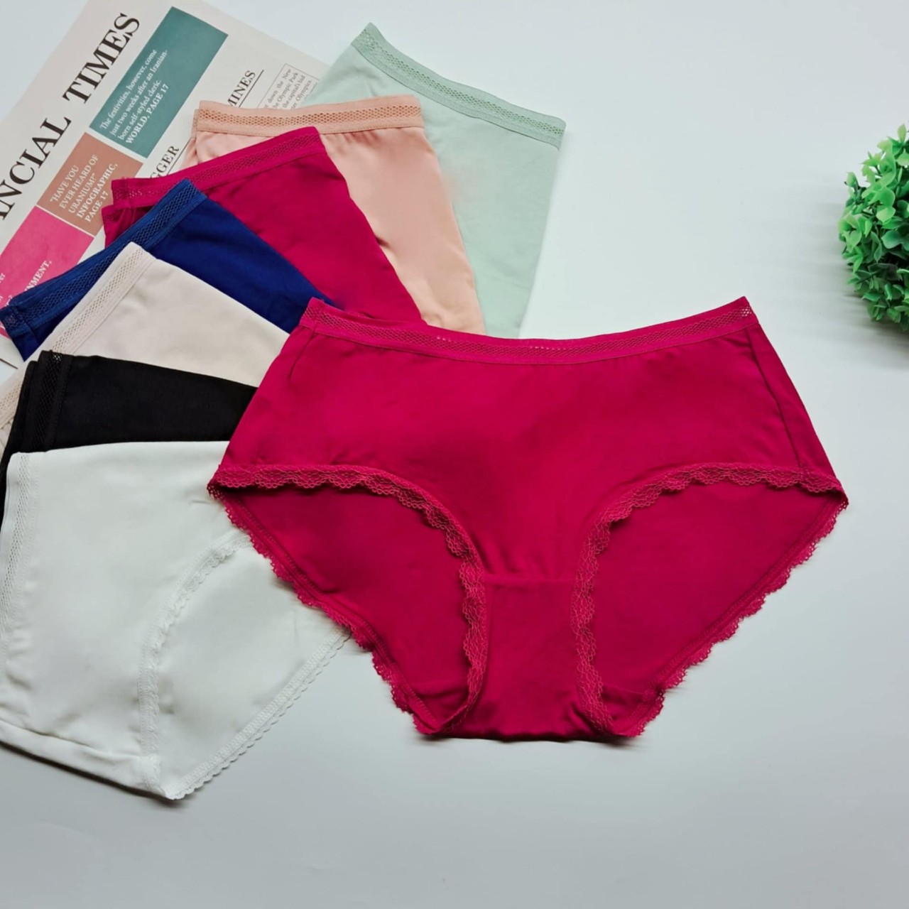 Mô tả Set 5 quần lót nữ cotton lụa Vicci 109 mềm mại, êm ái, thấm hút mồ hôi, kháng khuẩn khử mùi - 6