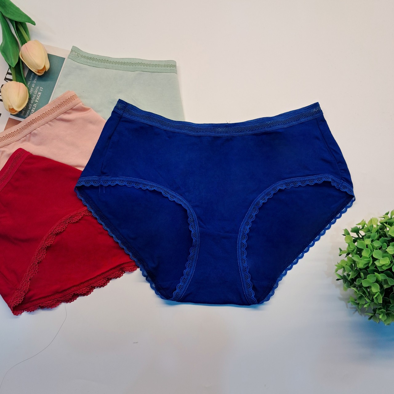 Mô tả Set 5 quần lót nữ cotton lụa Vicci 109 mềm mại, êm ái, thấm hút mồ hôi, kháng khuẩn khử mùi - 7