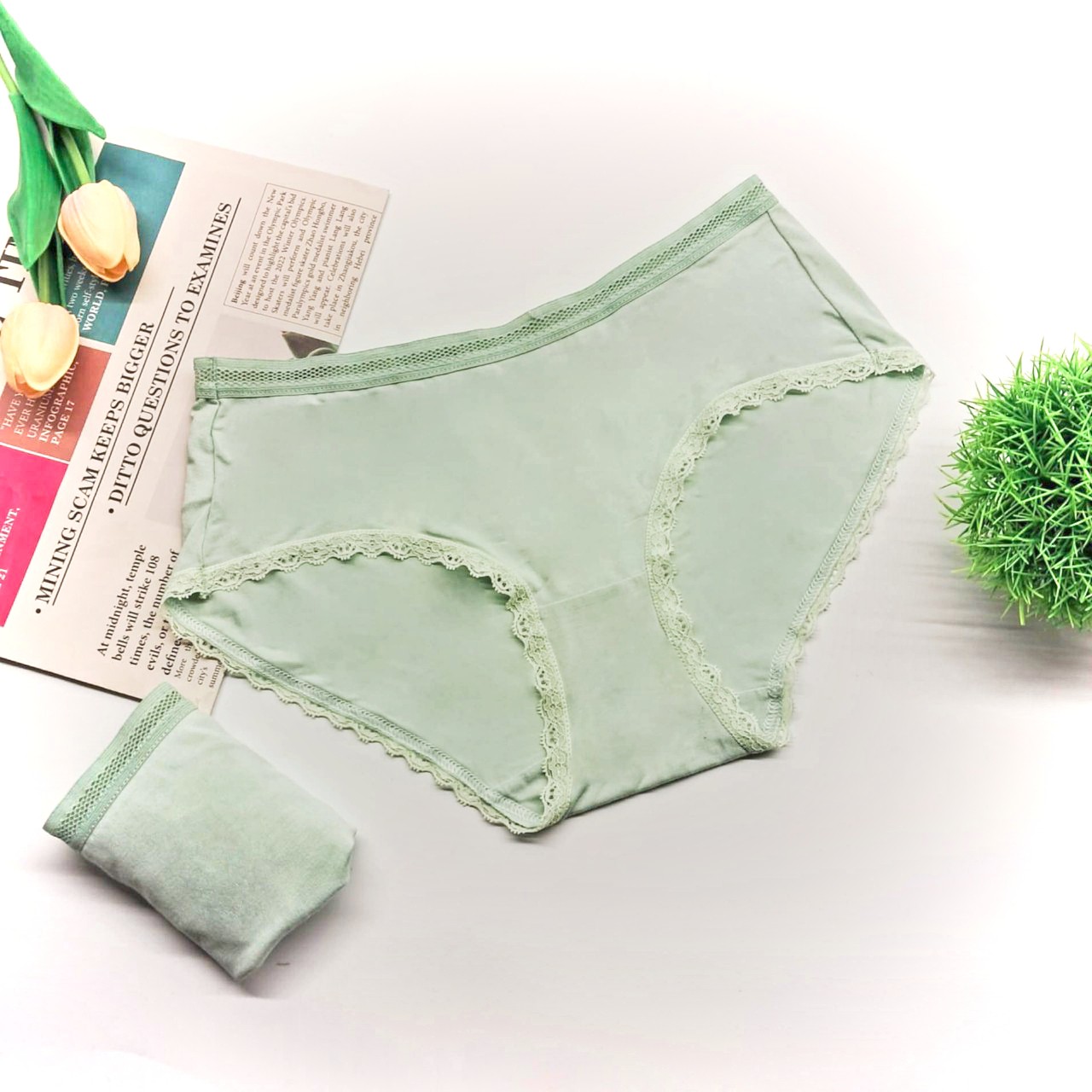Mô tả Set 5 quần lót nữ cotton lụa Vicci 109 mềm mại, êm ái, thấm hút mồ hôi, kháng khuẩn khử mùi - 8